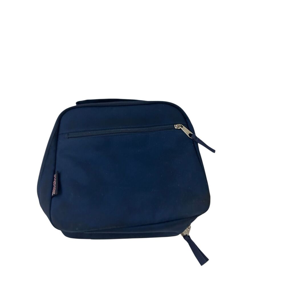 Jansport zipper lunch break box blue 10x10”(interior discoloration) J50A2wjx‎
